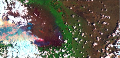 Brandflächendetektion am Kilimandscharo - Oktober 2020
