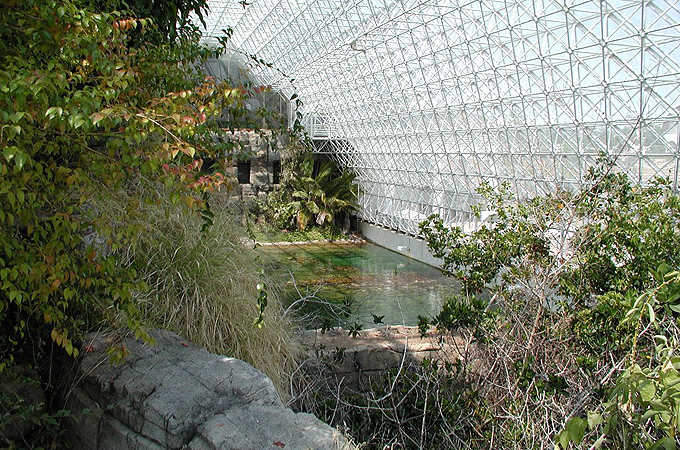 Das Experiment Biosphäre 2 in Arizona. Bild: Public Domain 