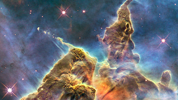 Solche kosmischen Gas- und Staubwolken sind die Geburtsstätten für neue Sterne. Bild: NASA, ESA