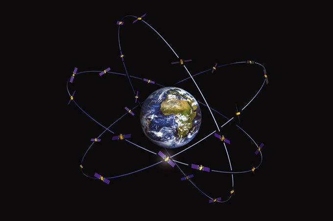Ein ganzes System von Navigationssatelliten ist nötig, um weltweit eine optimale Navigation zu gewährleisten. 
Bild: ESA (J. Huart)