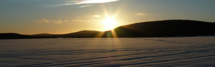 Verschneite Winterlandschaft in Kiruna, dem Startplatz im Norden Schwedens.Bild: DLR