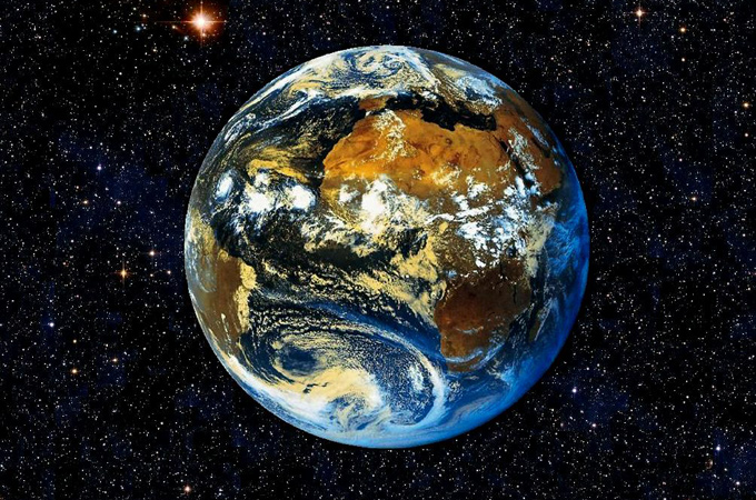 Die Erde im Blick. Satelliten liefern viele wichtige Informationen über unseren Planeten. Bild: DLR, Eumetsat