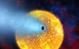 Künstlerische Darstellung: So stellt man sich Planeten vor, die andere Sonnen umkreisen. Bild: NASA, ESA (A. Vidal-Madjar, Institut d'Astrophysique de Paris, CNRS)