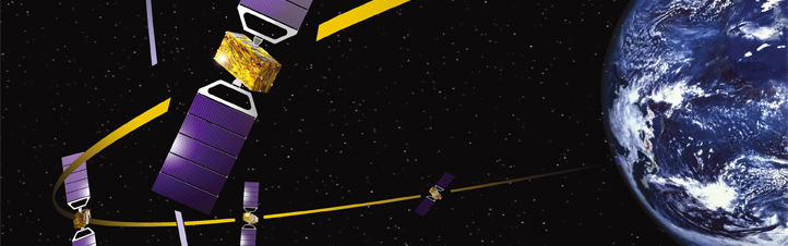 Präzision aus dem Weltraum für den Verkehr auf der Erde: Das europäische Satelliten-Navigationssystem Galileo soll auf den Meter genau zeigen, wo man sich befindet. Bild: ESA