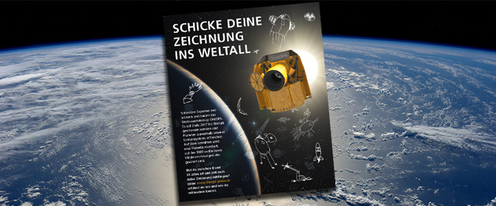 Der Satellit CHEOPS nimmt eure Bilder mit in den Weltraum! Bilder: Uni Bern, ESA.