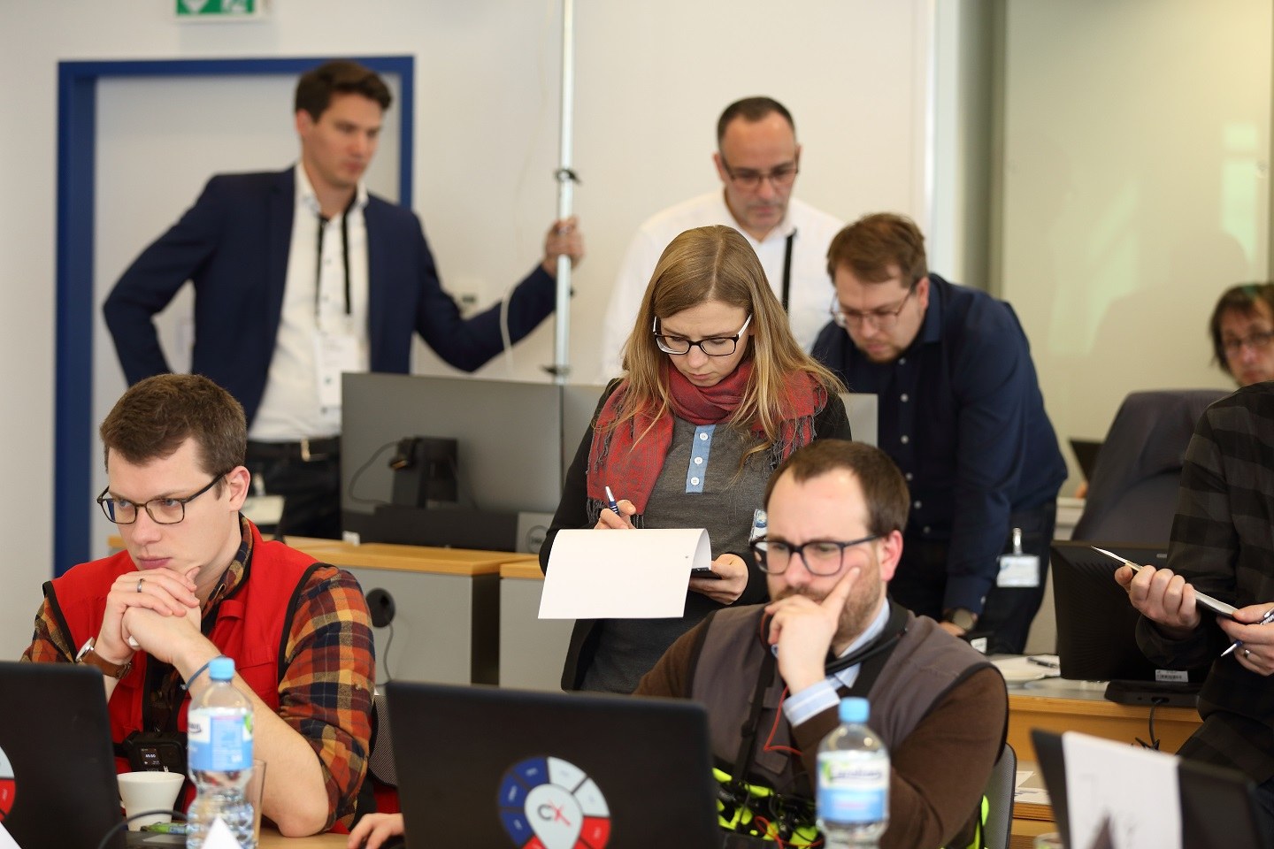 Experimentalstab und Beobachter im OPTSAL-Lageraum