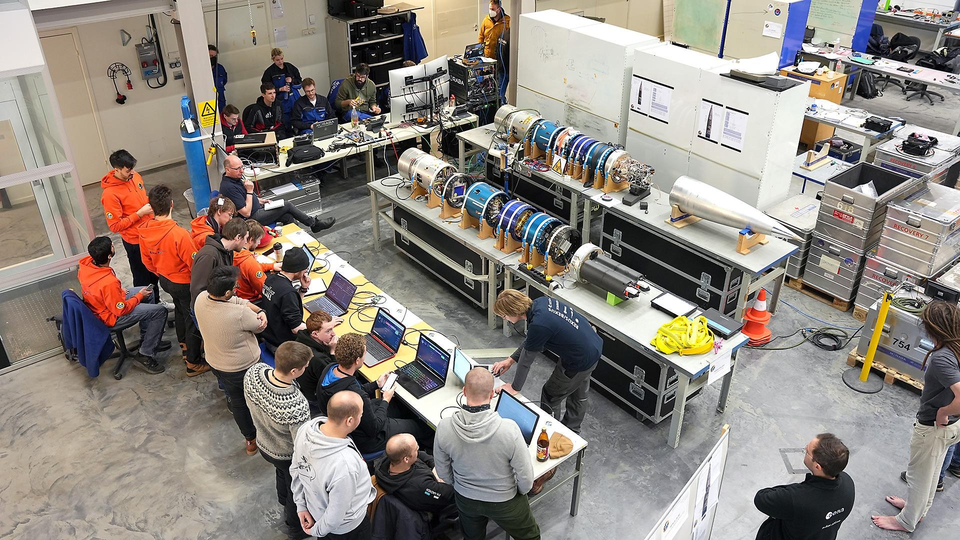 Experiment-Test für REXUS 29 und 30