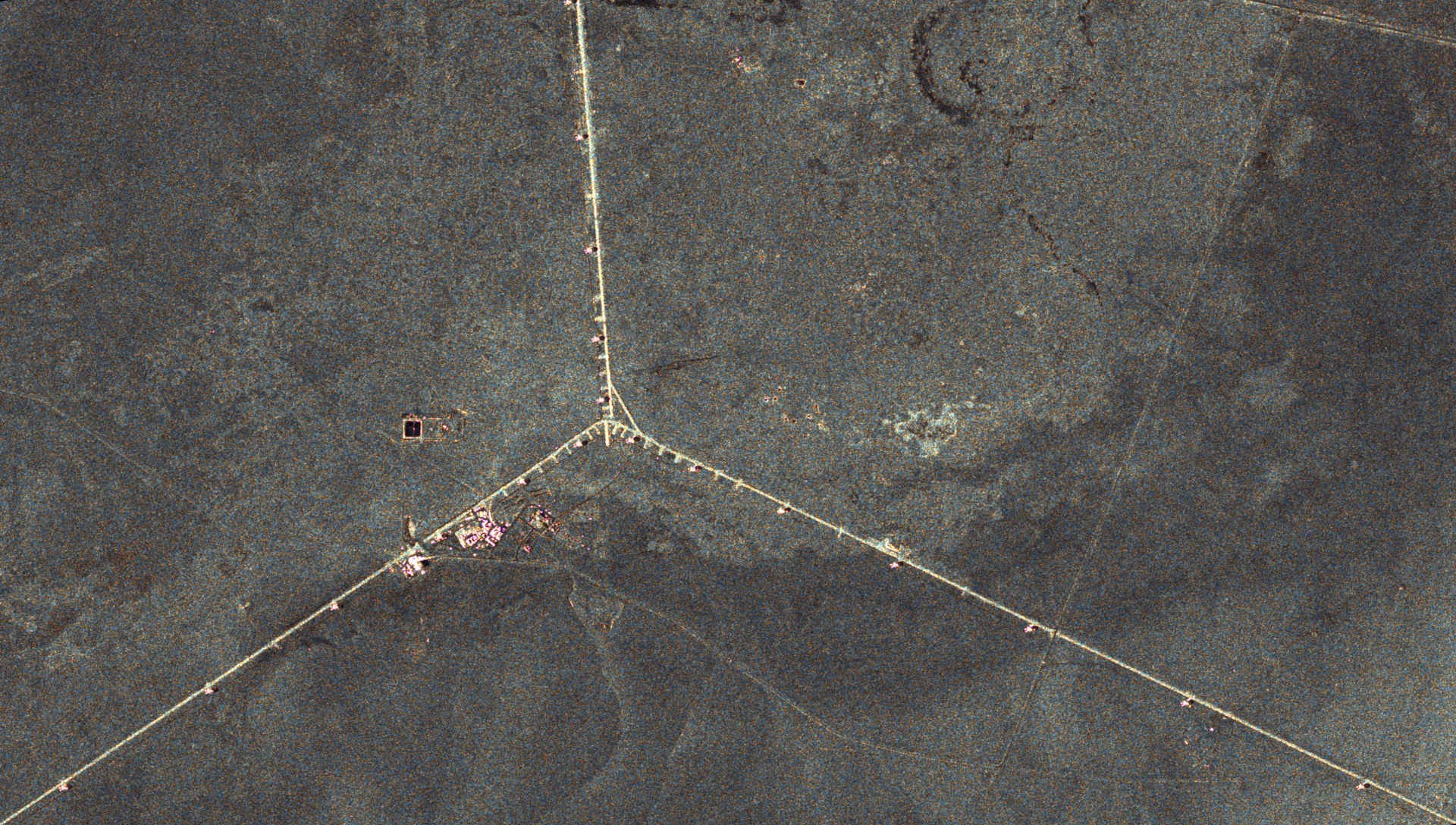 Satellitenbild des Radioteleskops "Very Large Array" im Zoom