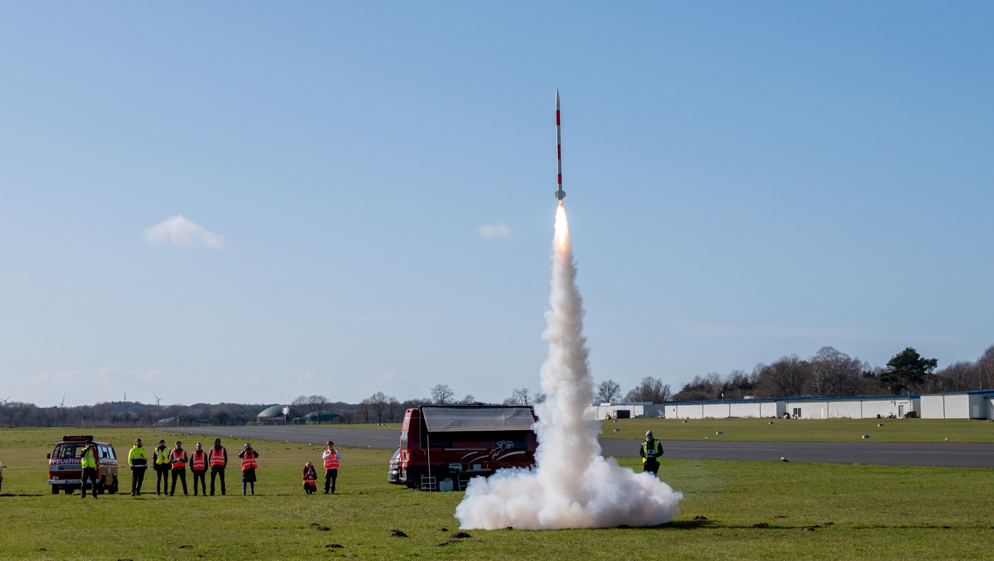 Modellrakete mit CanSats