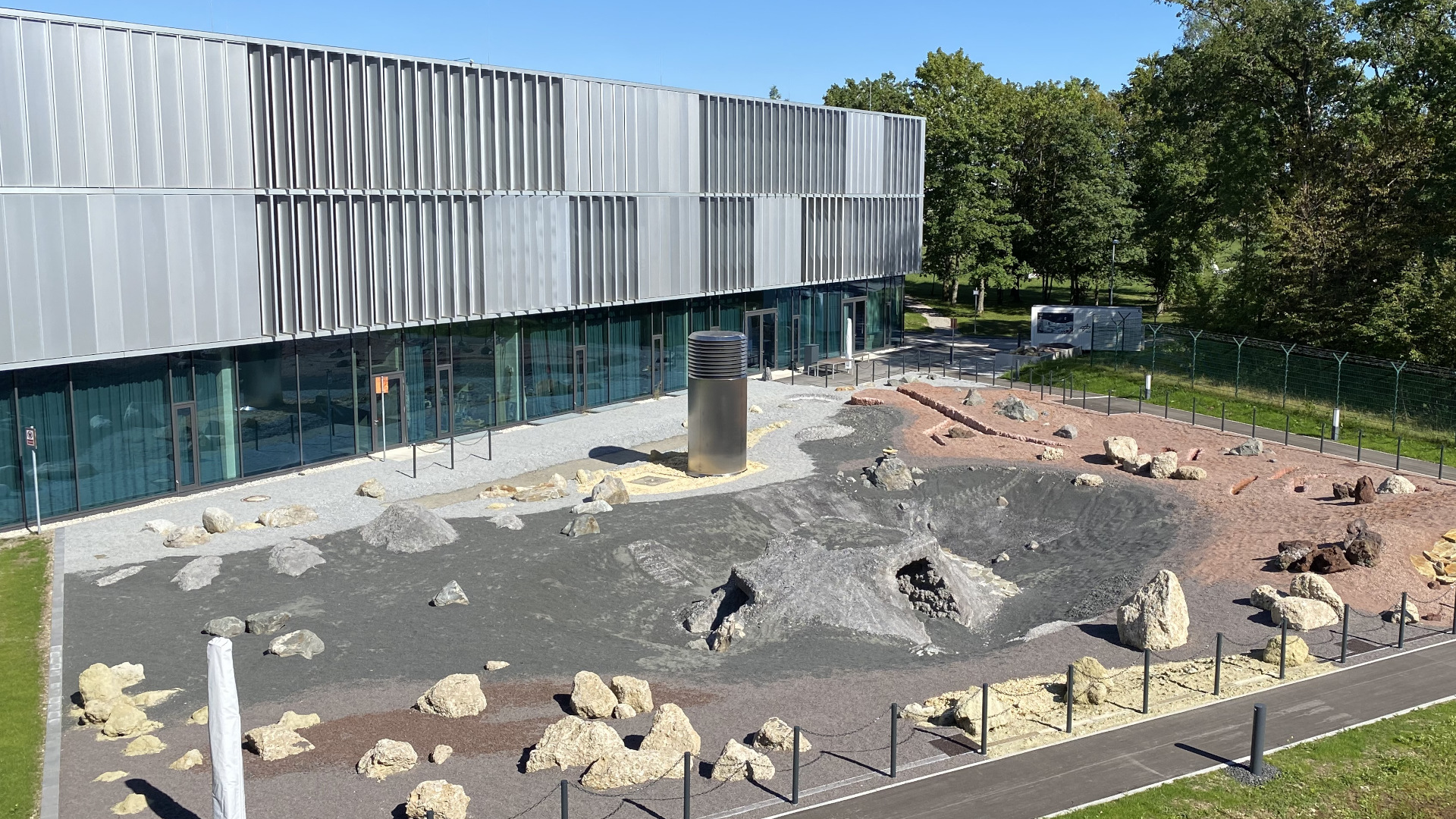 Blick auf das Mond-Mars-Testgelände