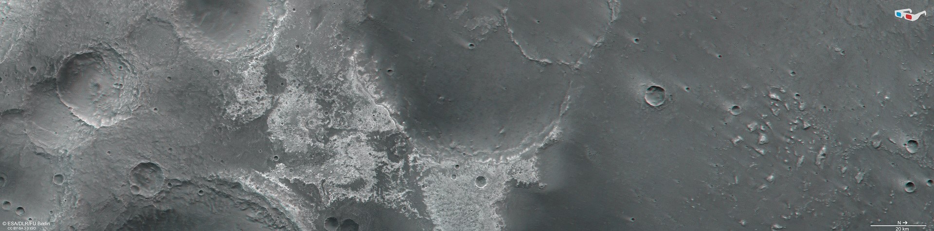(3D-) Anaglyphenbild der Region Mawrth Vallis