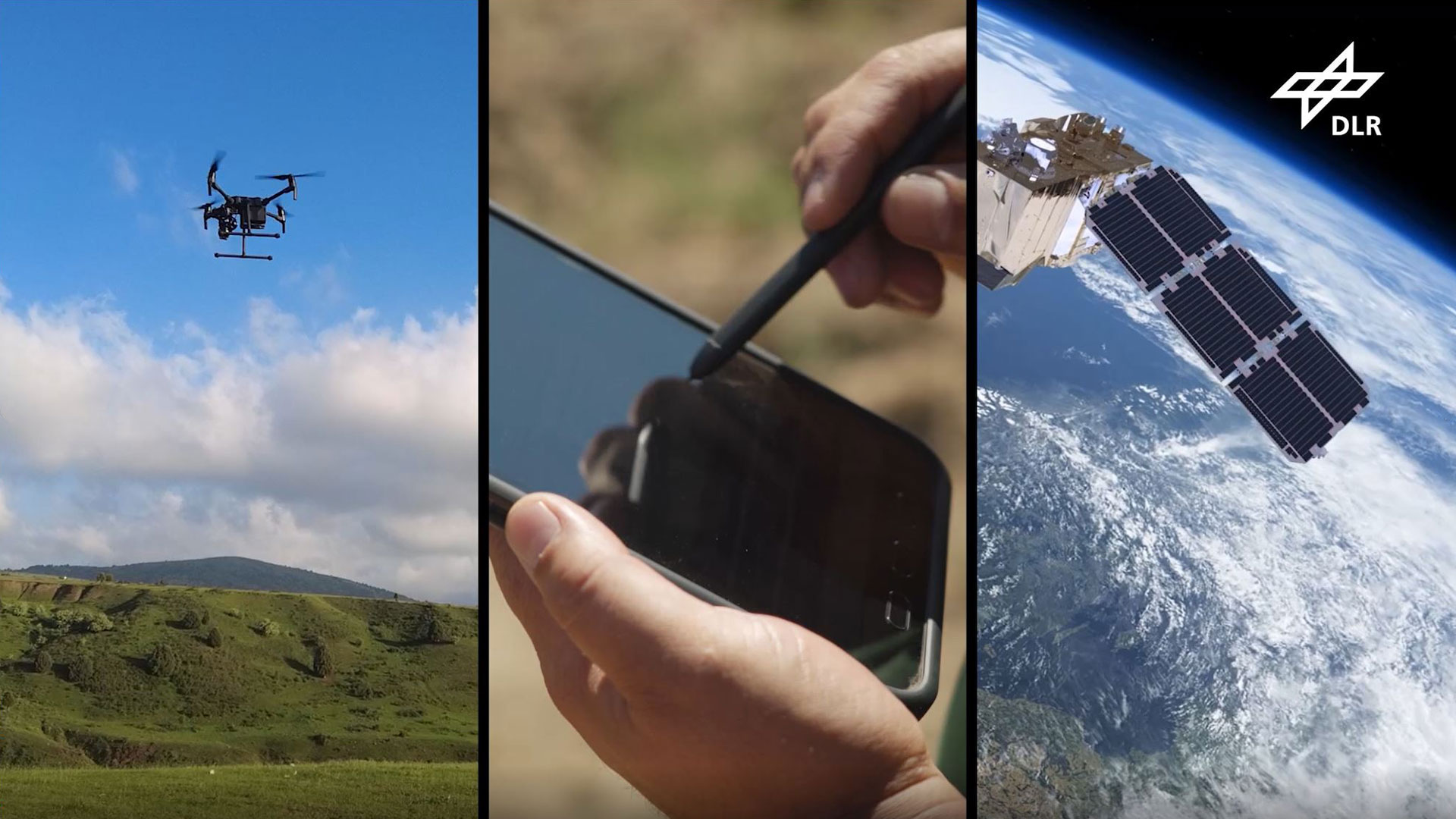 Die Daten aus der Erdbeobachtung, von Fachkräften vor Ort über die App und aus den Drohnenbefliegungen fließen in einem Geoinformationssystem (GIS) zusammen.