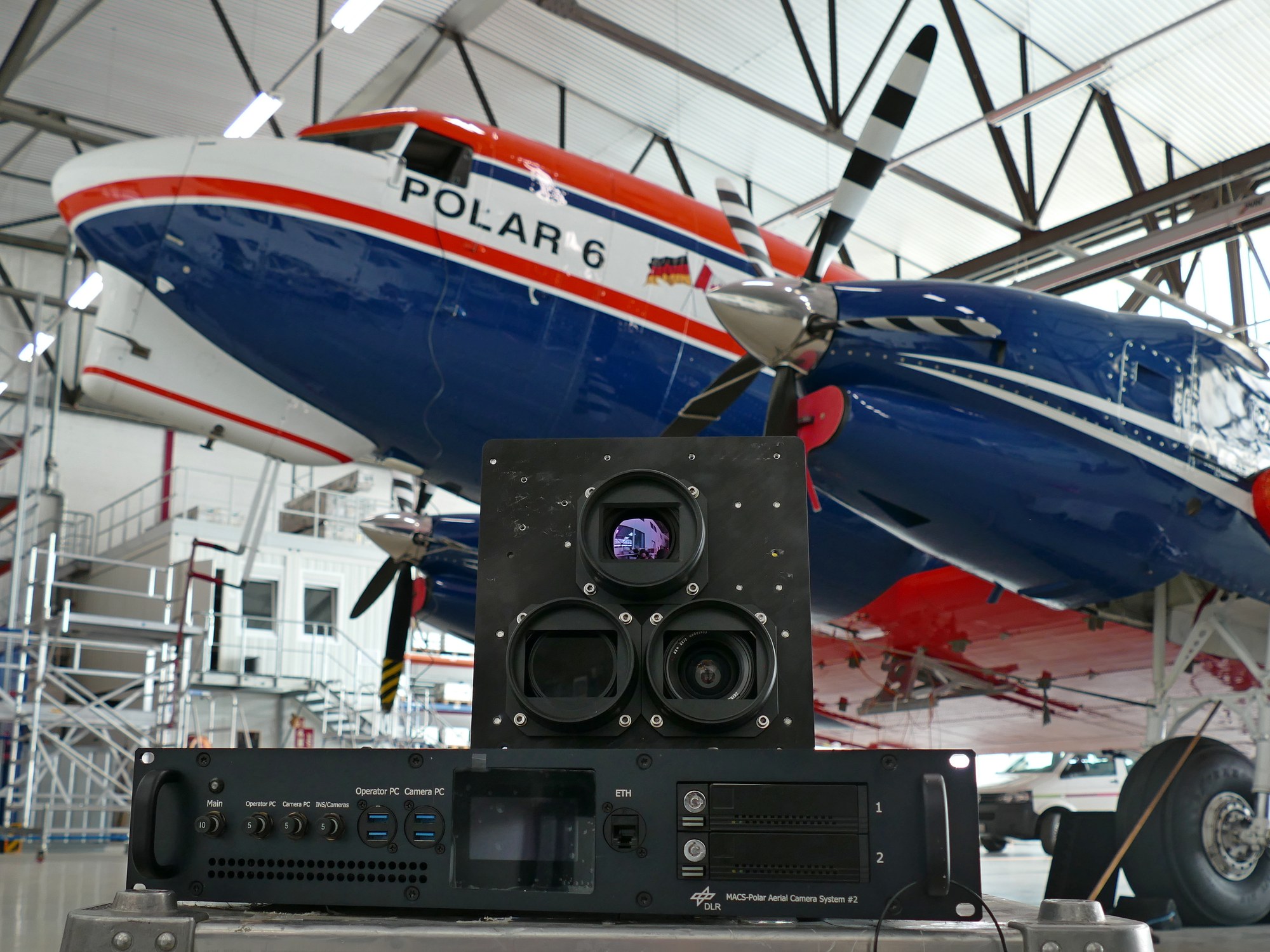 Das DLR-Kamerasystem MACS-Polar vor dem Einbau in ein Forschungsflugzeug