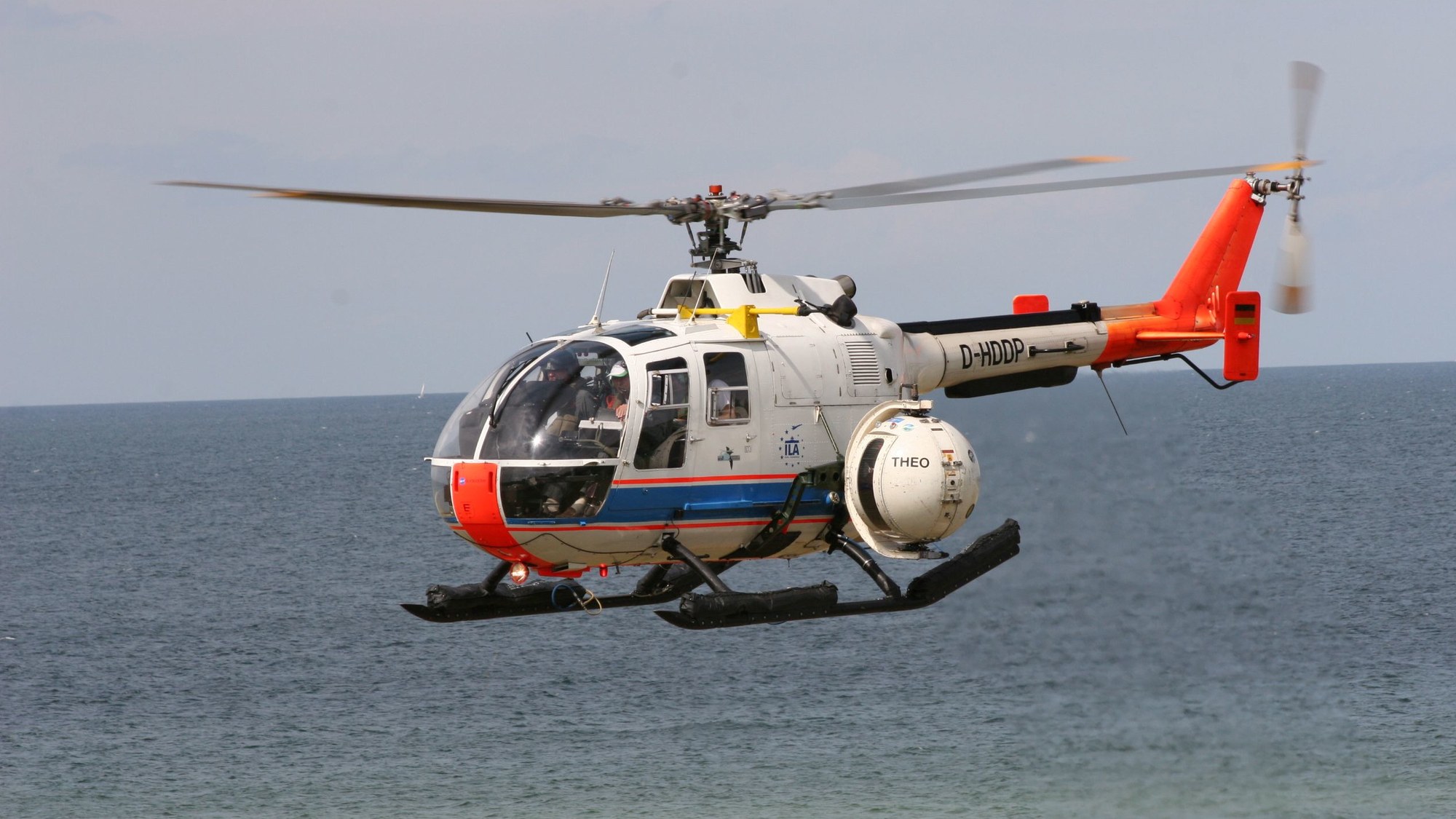 Die BO 105 im Jahr 2010 während der Kampagne Marsig (Maritime Signaturen) an der Ostsee