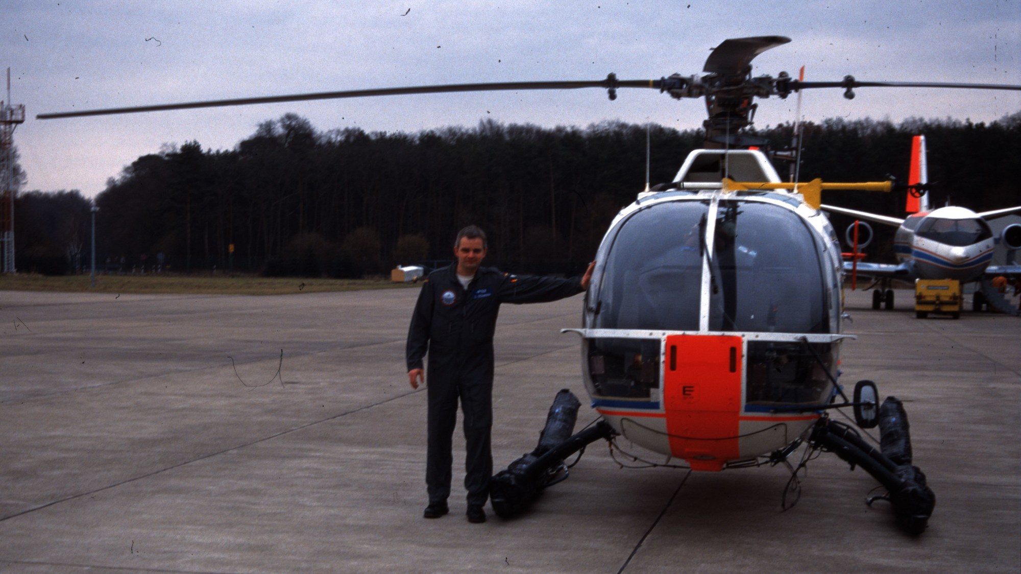 Einstieg zum Abflug zur Kampagne BALTEX 1998