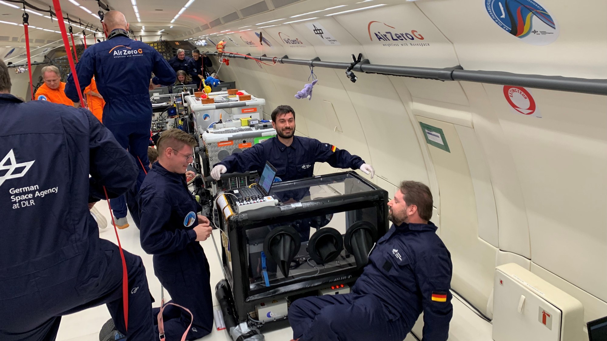 Das Experiment RUTH während der 43. DLR-Parabelflugkampagne