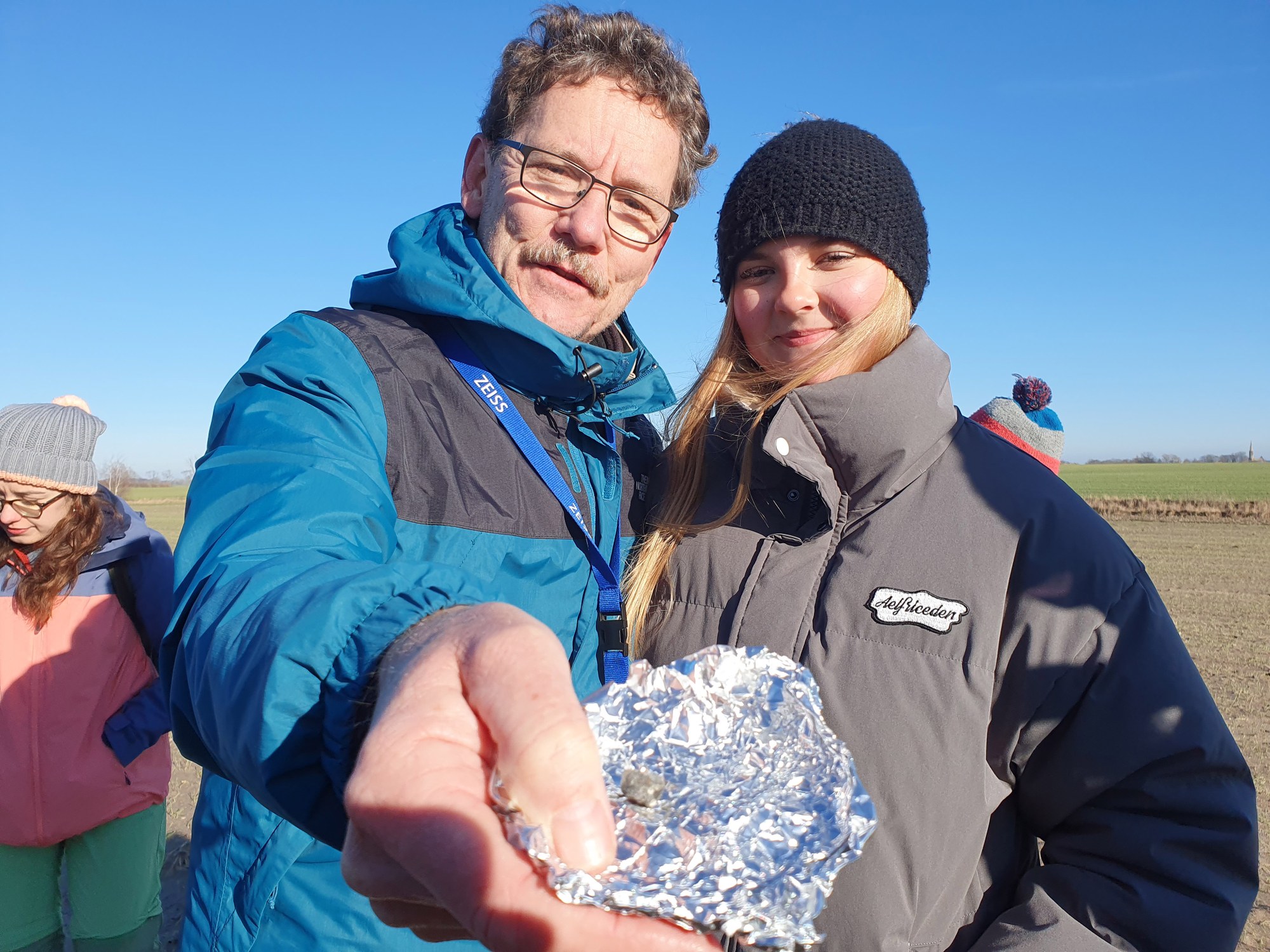 Präsentation des Meteoriten aus dem Havelland