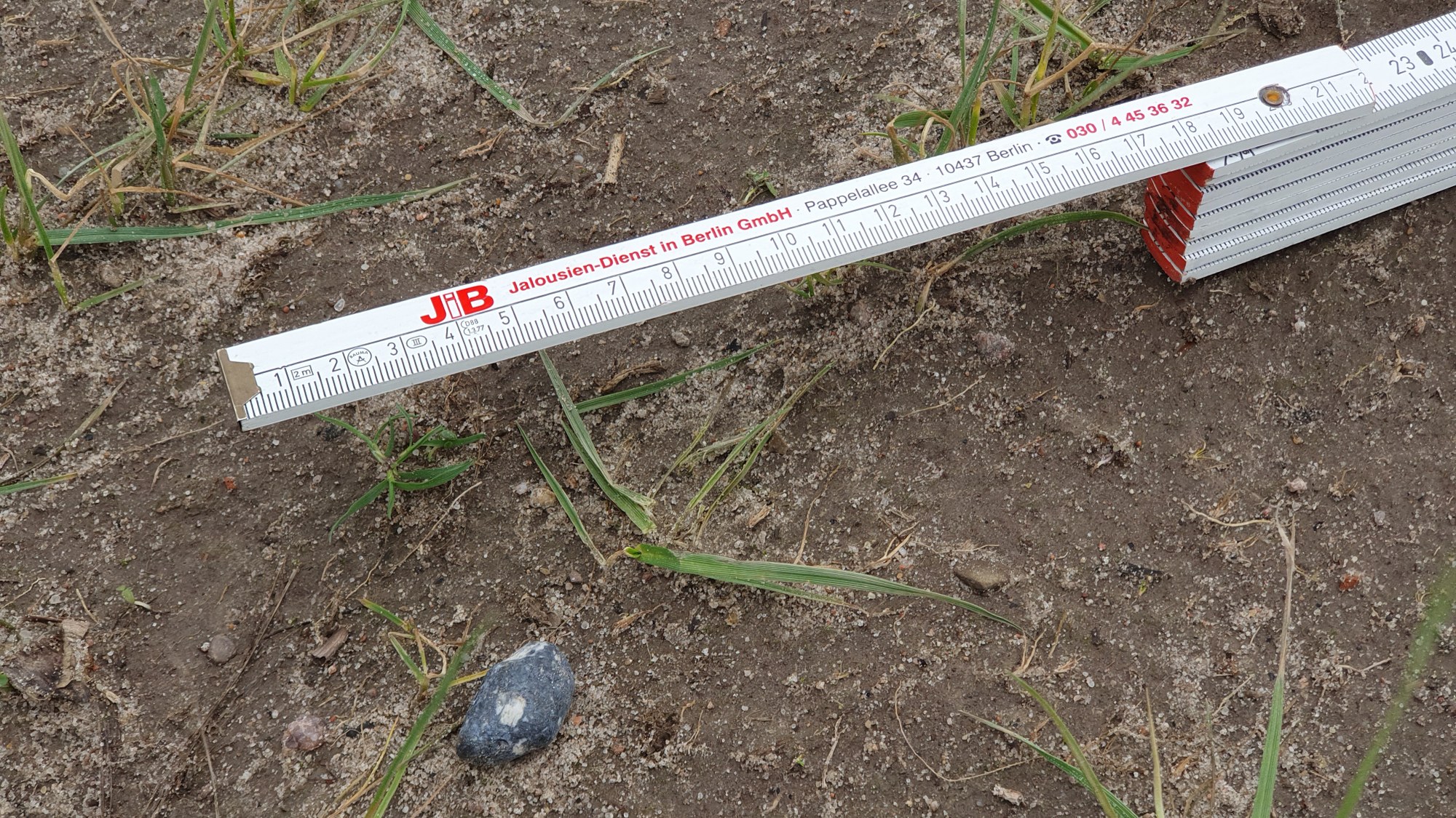 Walnussgroßer Meteorit vom der Klasse Aubrit