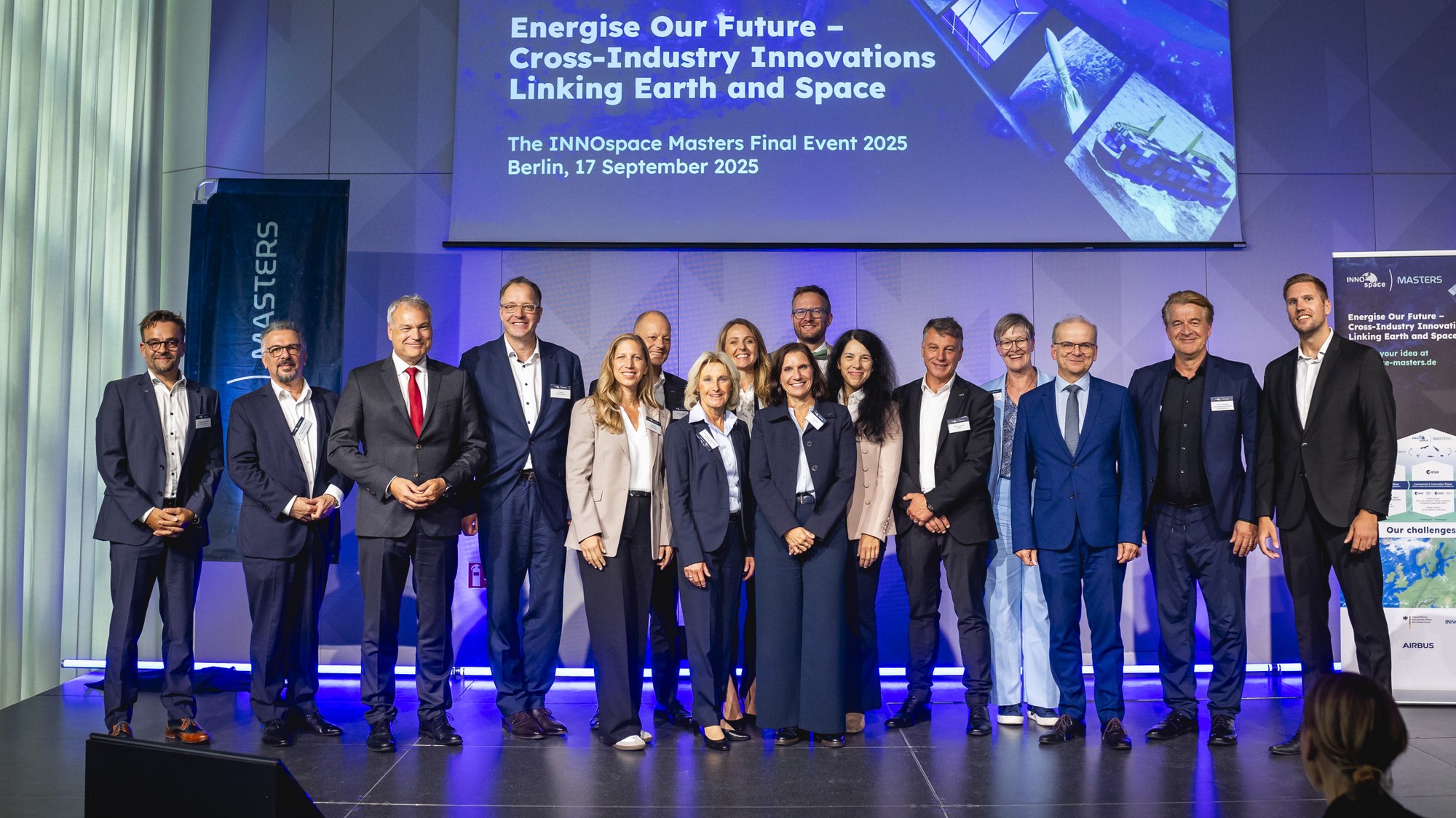 Die Ausrichterinnen und Ausrichter des INNOspace Masters Wettbewerb 2025
