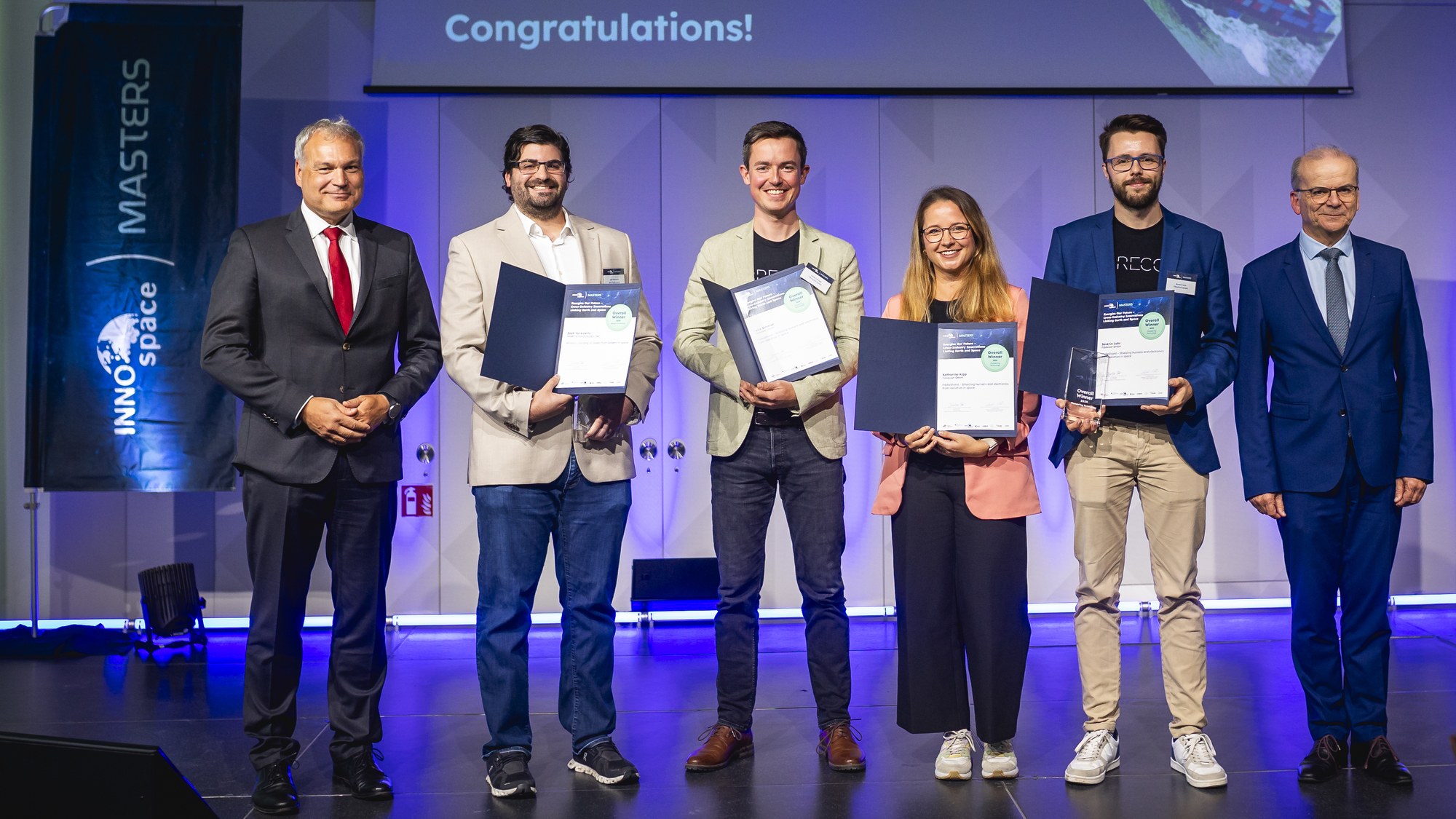 Die Gesamtsieger des INNOspace Masters Wettbewerb 2025