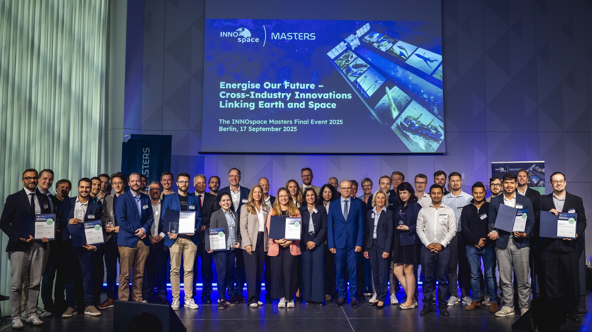 Die Gewinnerinnen und Gewinner des INNOspace Masters Wettbewerb 2025