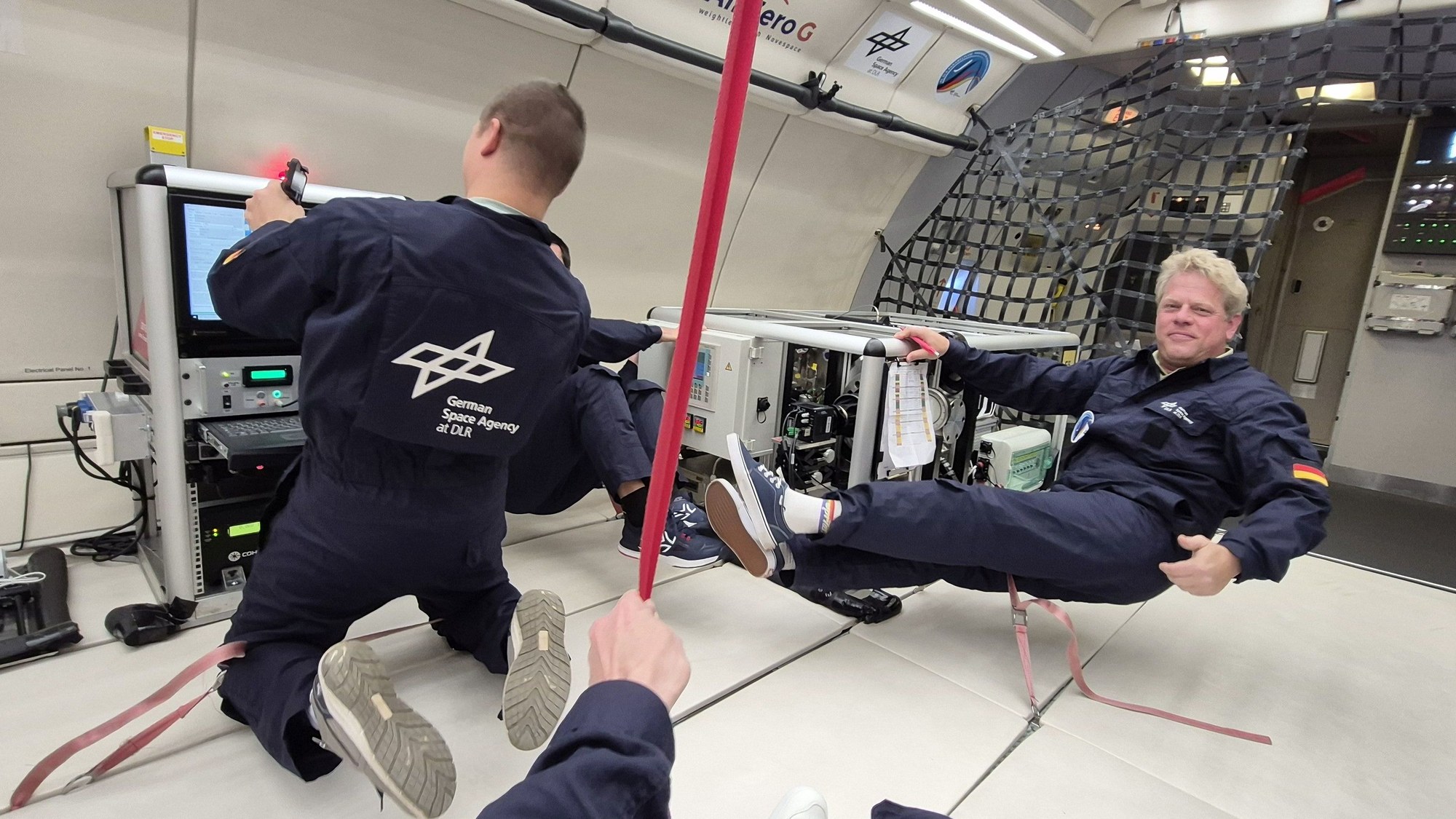 Experiment Flame Maps auf dem 45. DLR-Parabelflug