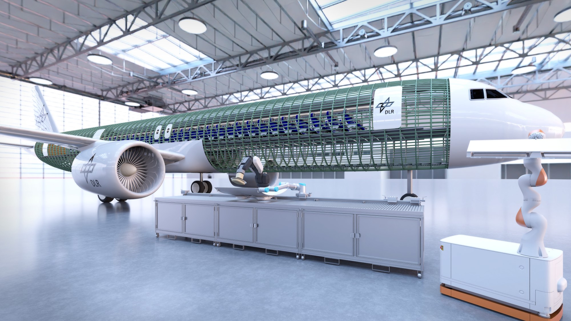 Flugzeugrumpf als Beispiel für digitale Designmethoden für effiziente und nachhaltige Flugzeugkonzepte