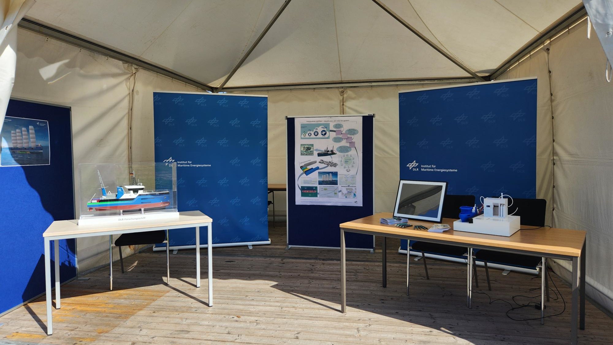 DLR Pagode beim Start des The Ocean Race Europe in Kiel