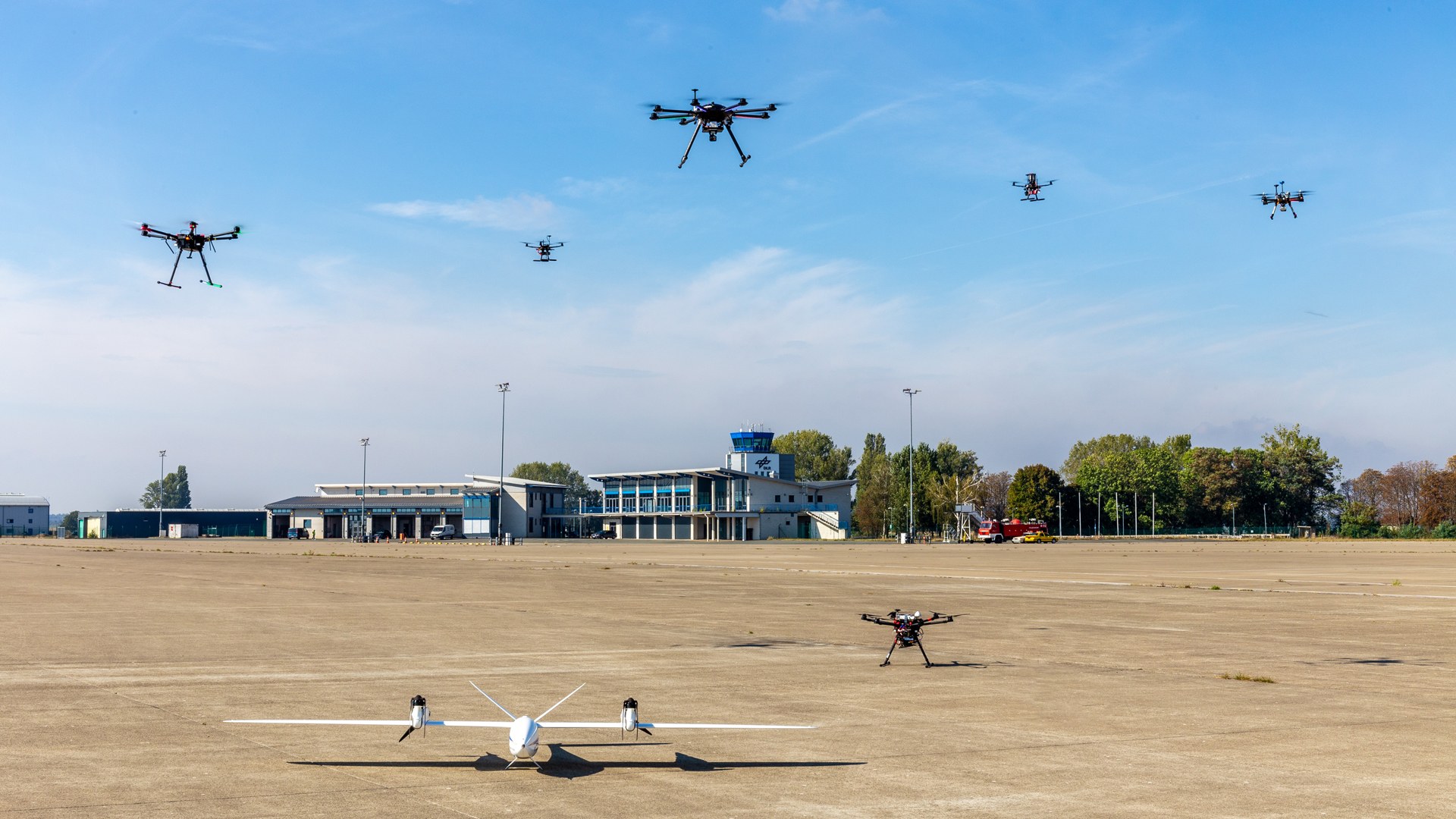 UAS am Boden und in der Luft am Flughafen Cochstedt