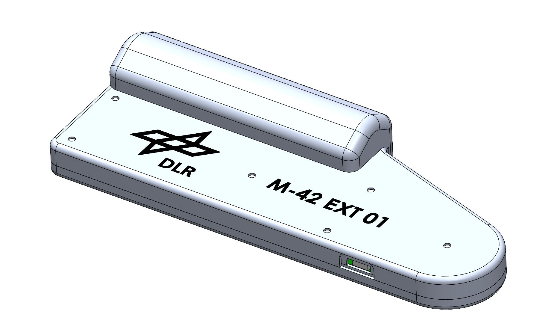CAD-Modell des DLR-Strahlungsdetektors M-42 EXT