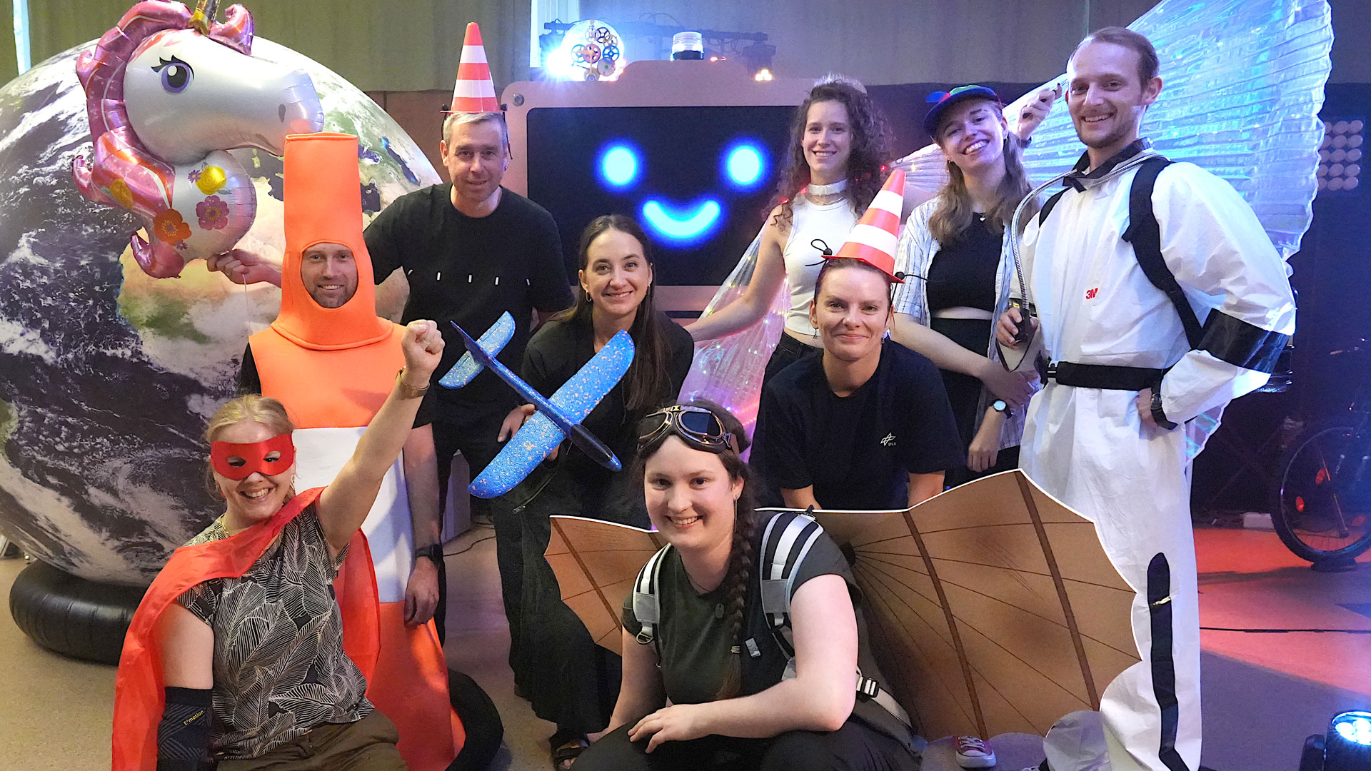 Das motivierte Team der DLR_Raumfahrt_Show