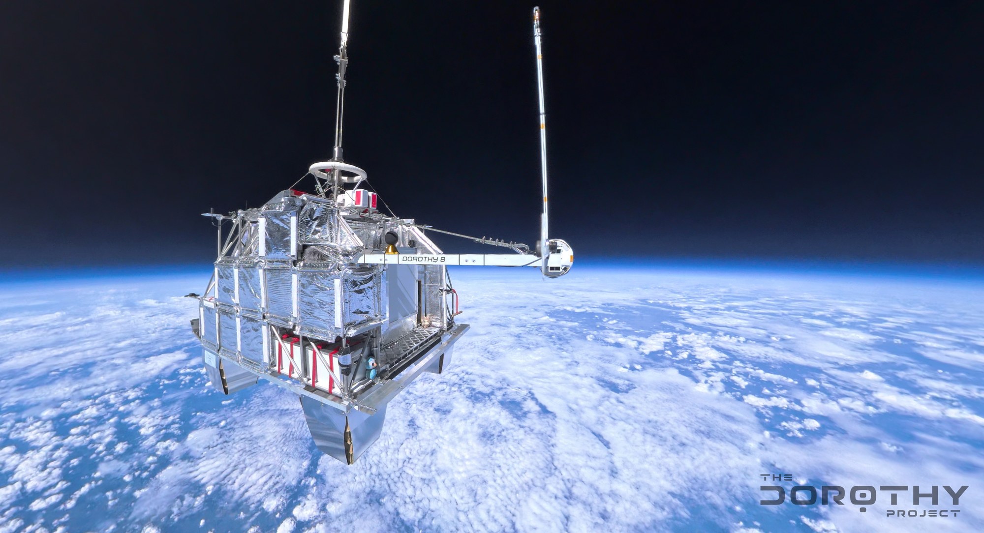 Die Gondel in der Stratosphäre