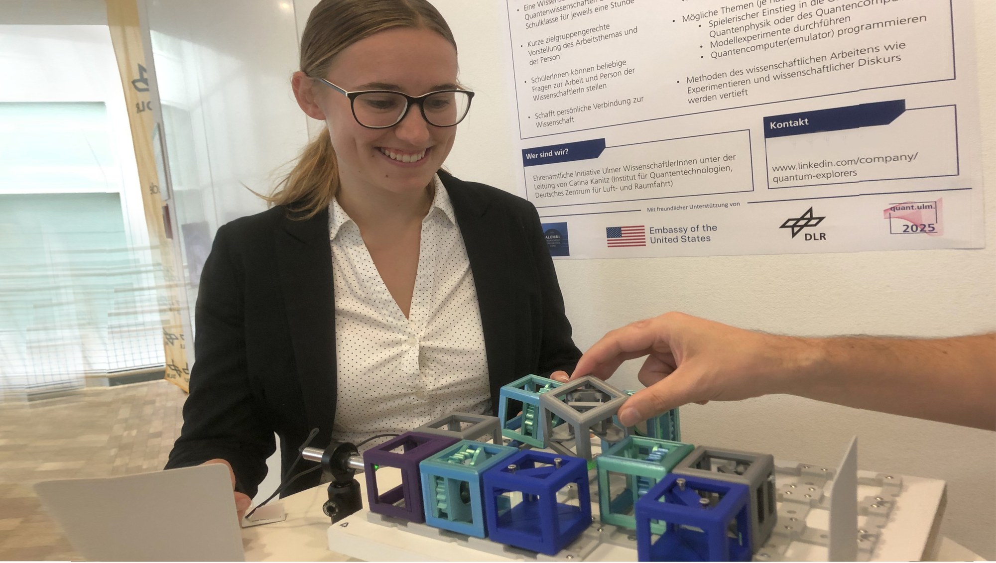 Quantenspiel mit Laserinterferometer beim DLR QUANTUM & SPACE DAY