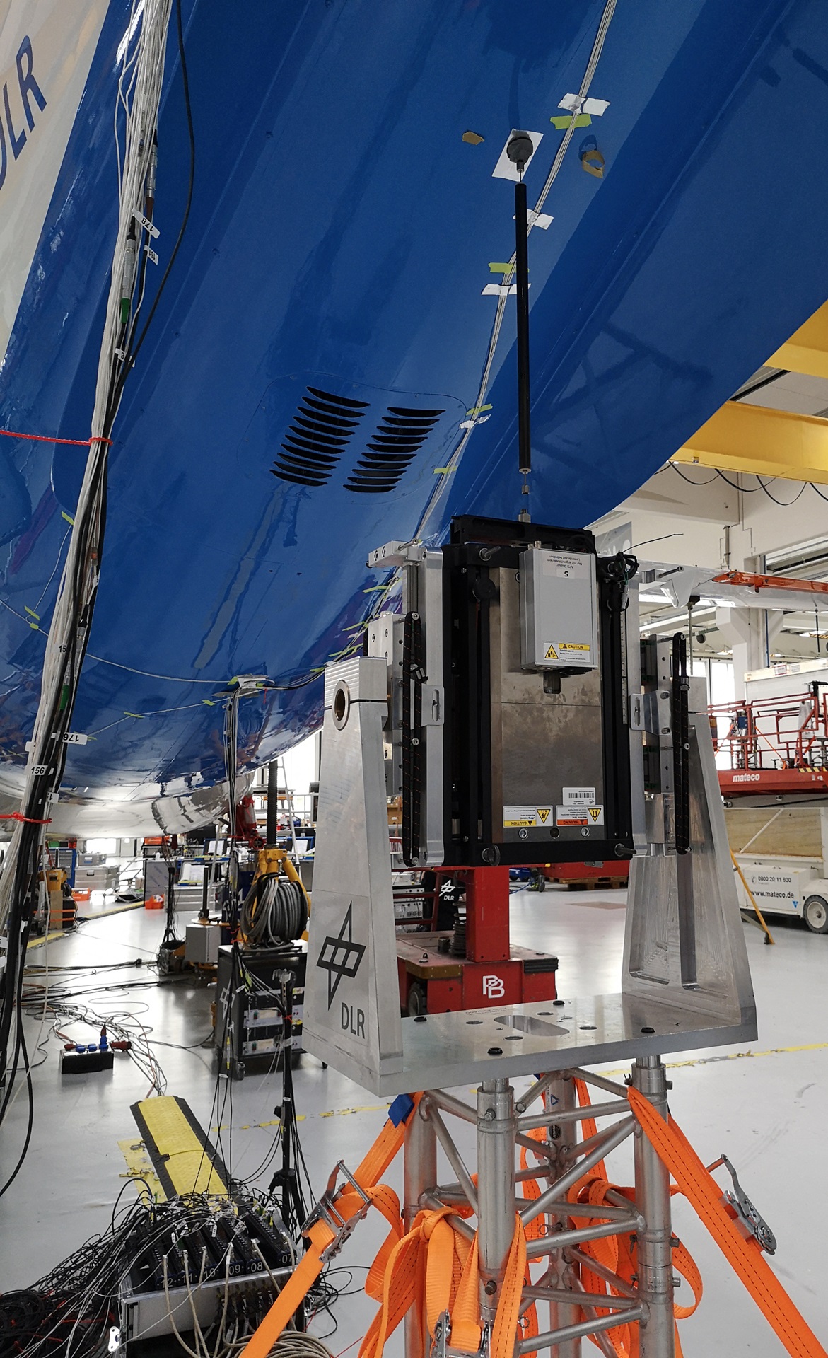 Bild von der Positionierung des Shakers