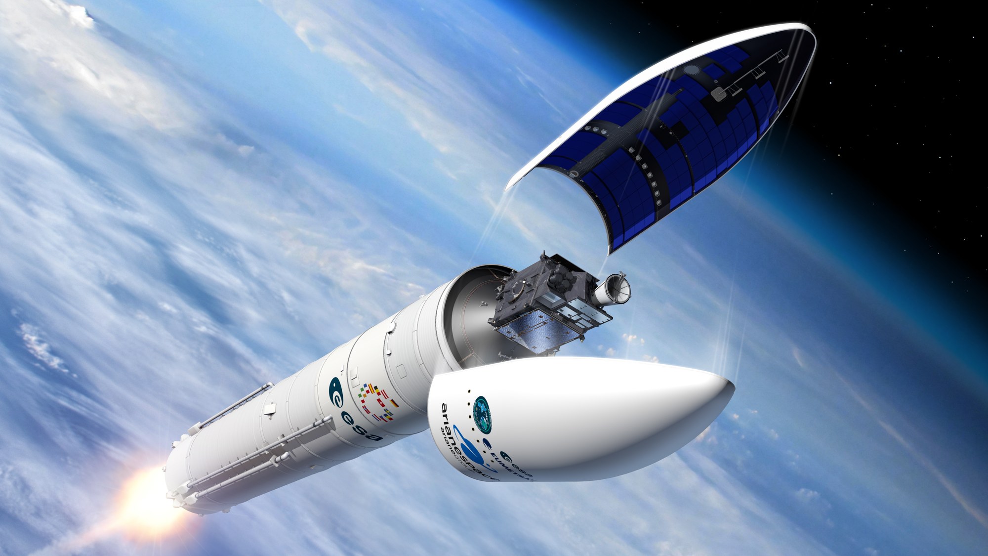 Der Wettersatellit MTG-I2 auf dem Weg in den Zielorbit