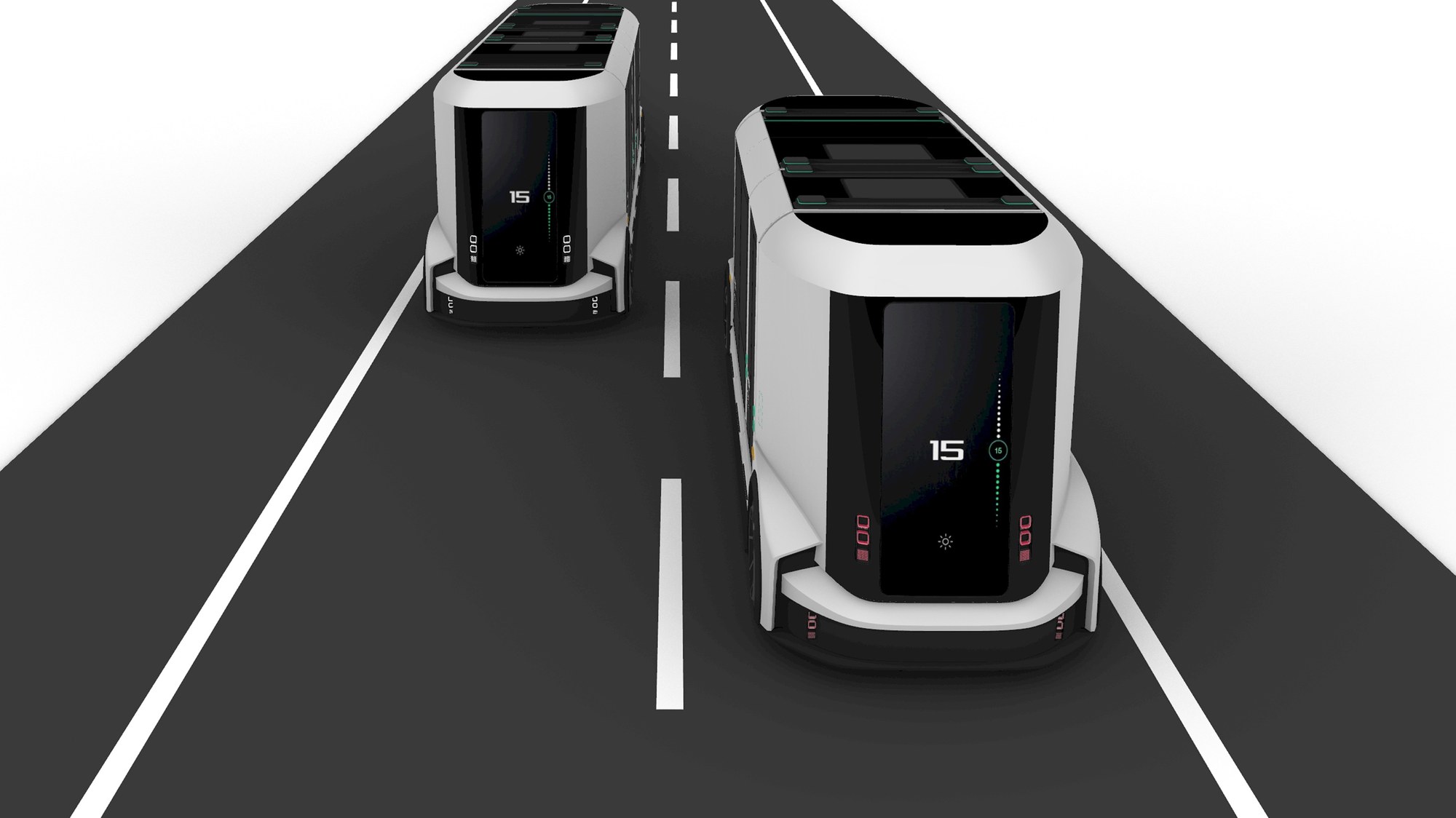 Visualisierung: Pods4Rail auf der Straße