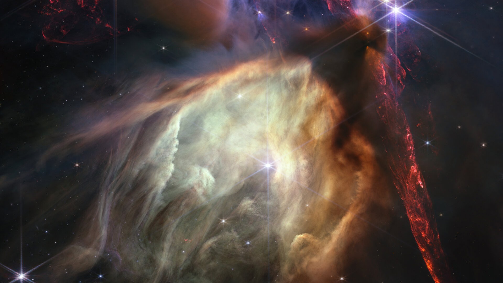 Sternengeburt im Rho Ophiuchi Nebel