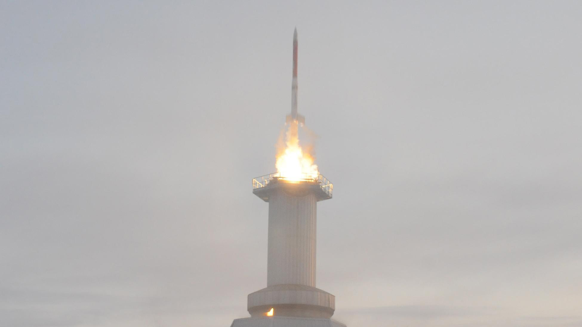 Start der Forschungsrakete TEXUS 49