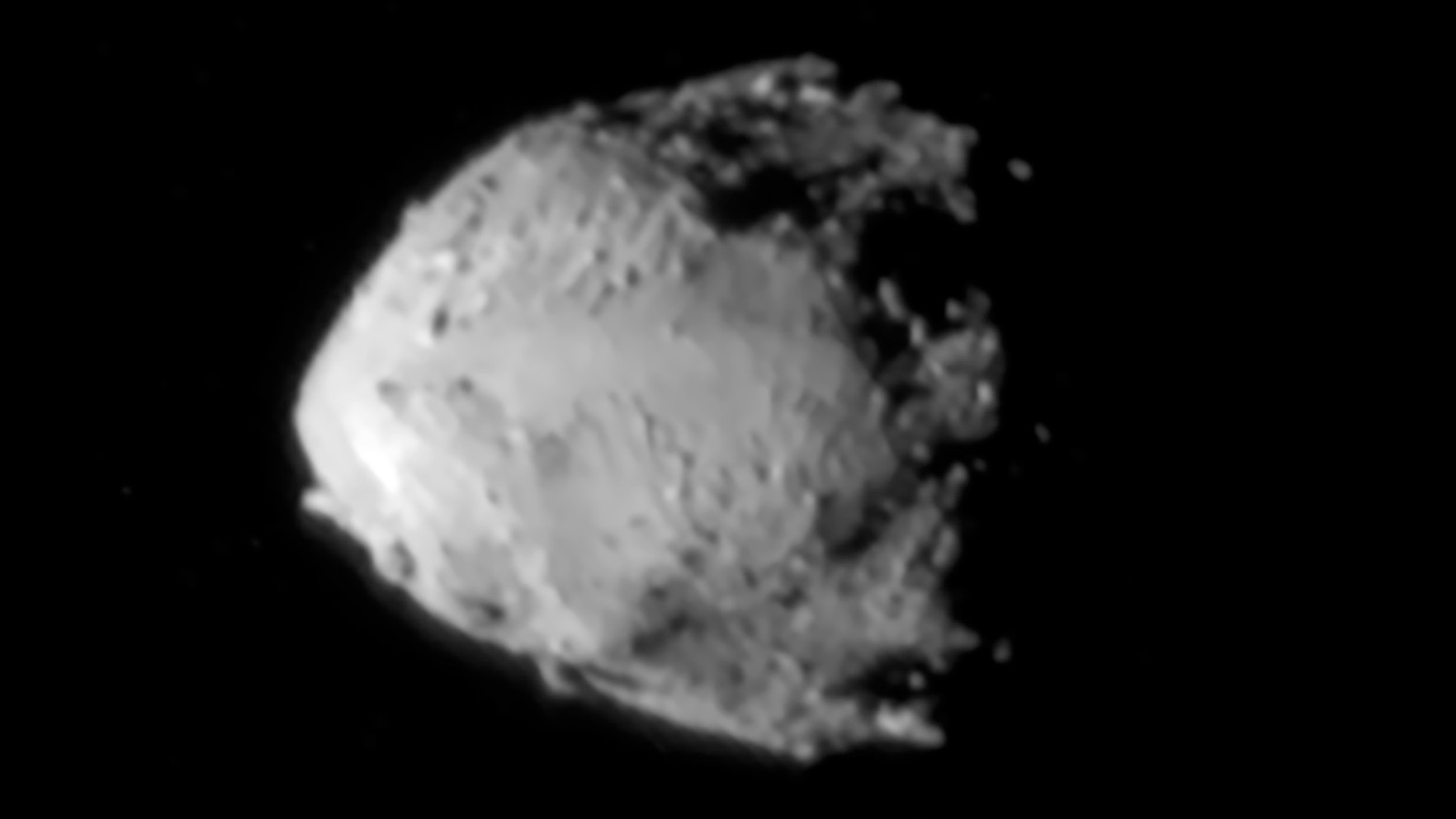 Der Asteroid Didymos, aufgenommen von der Raumsonde DART