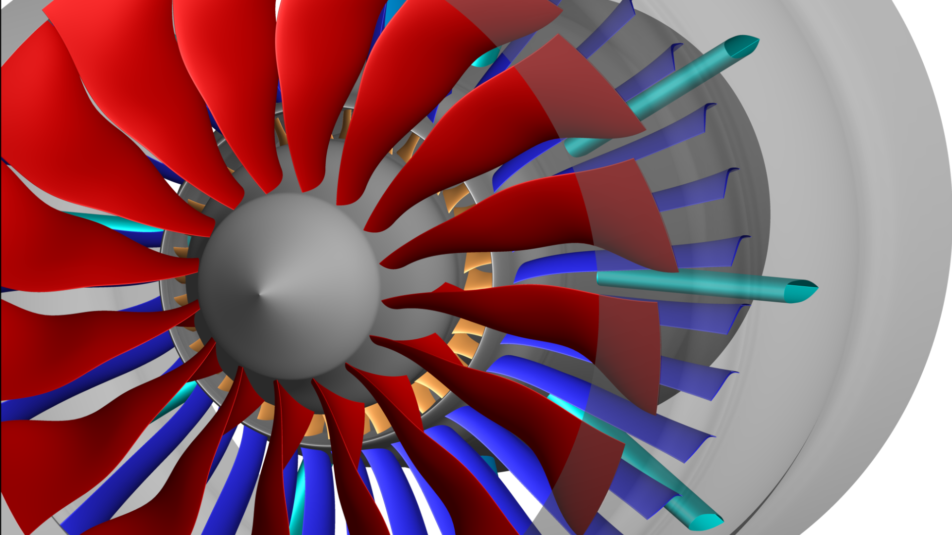 Die Abteilung Fan und Verdichter entwickelt und pflegt ein durchgängiges numerisches Designsystem zur aeromechanischen Auslegung  von Turbomaschinen-Komponenten.