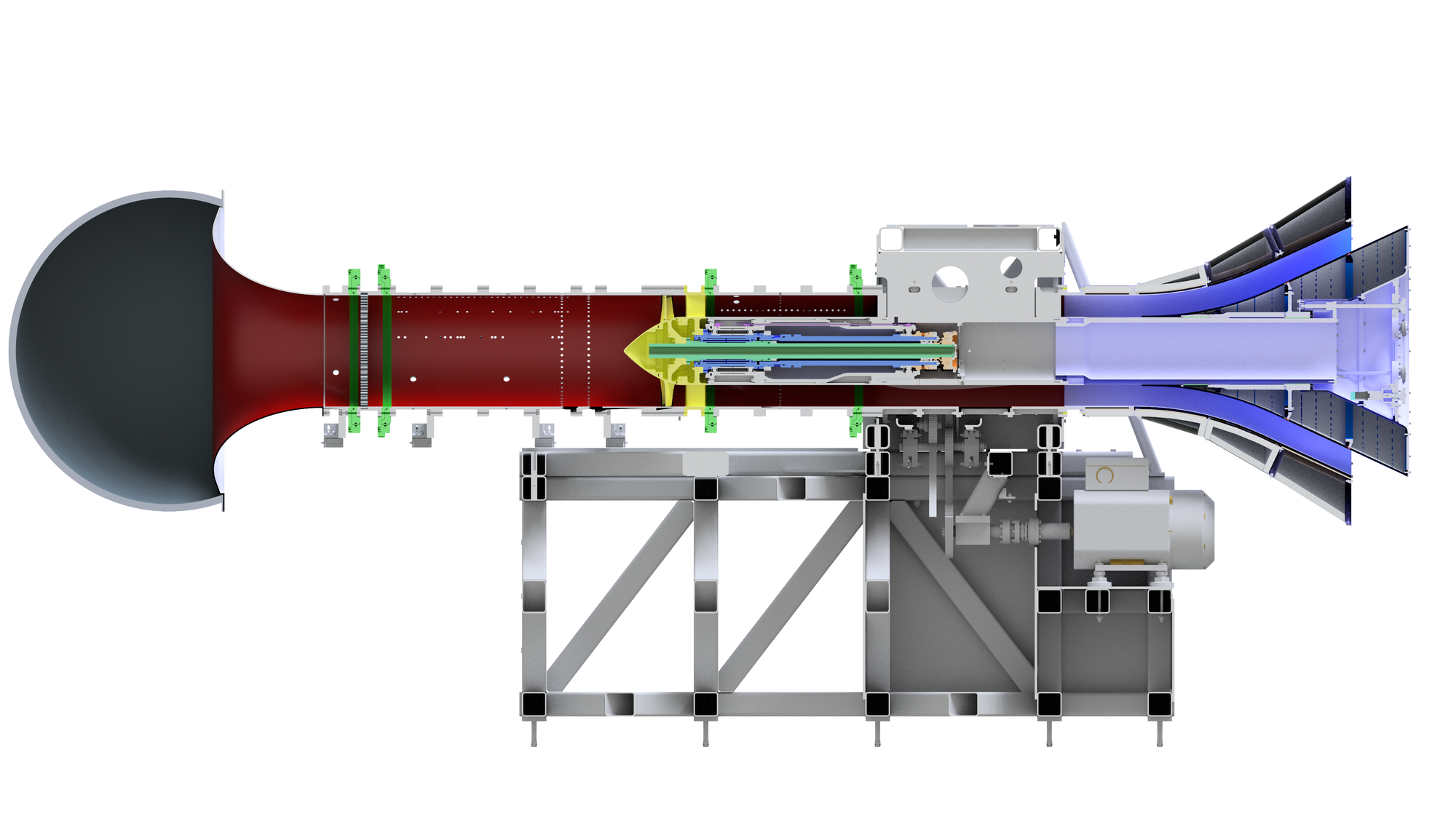 Schematischer Aufbau des Prüfstands CRAFT am Institut für Antriebstechnik