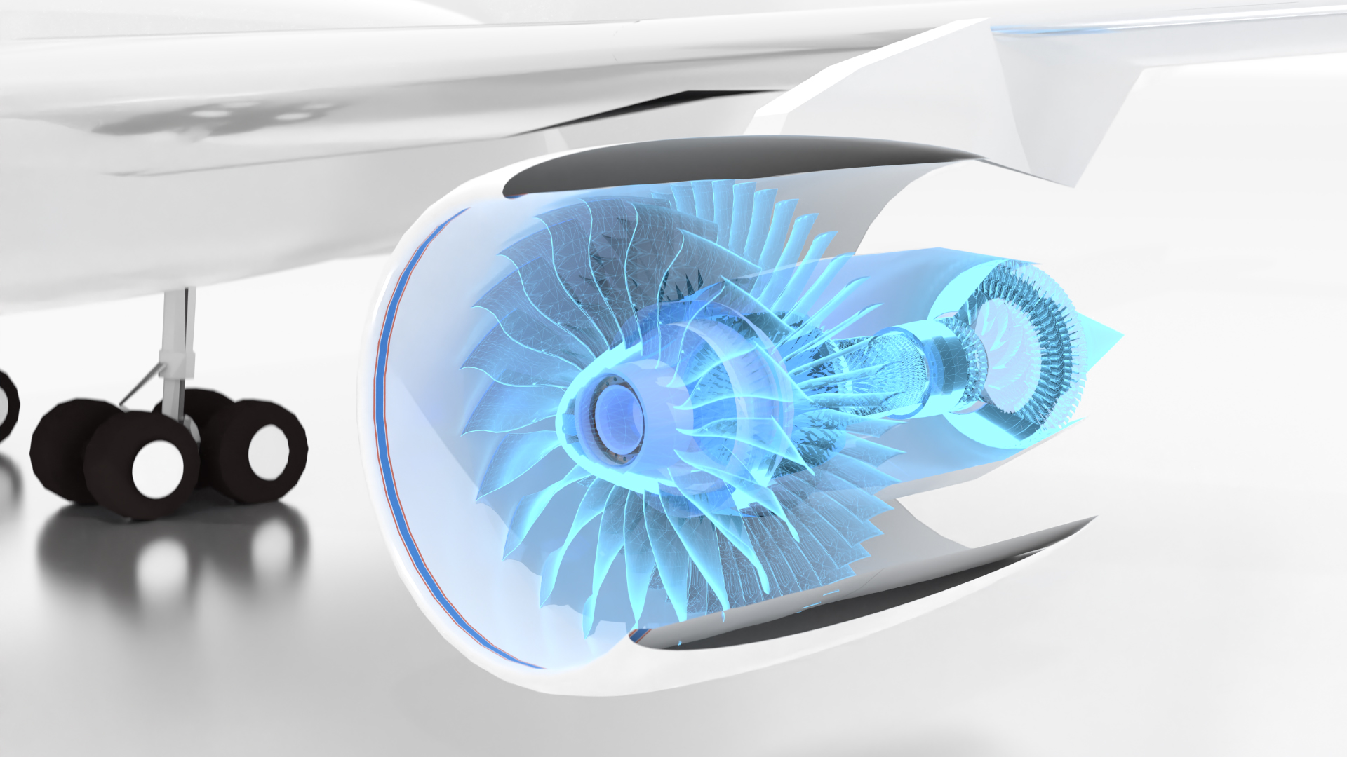 Die Forschung am DLR-Institut für Antriebstechnik konzentriert sich auf die Entwicklung von Antriebskonzepten für Flugzeuge der nächsten Generation. Im Rahmen der digitalen Transformation und der Nutzung neuer digitaler Technologien in der Luftfahrt entwickelt das Institut das virtuelle Triebwerk.