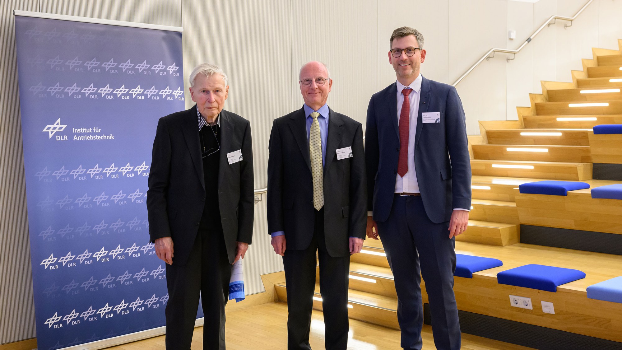 Drei Generationen der Institutsleitung waren auf der TRACE User Conference vertreten: Prof Heinrich Weyer, Prof. Reinhard Mönig, Prof. Florian Herbst (v.l.)