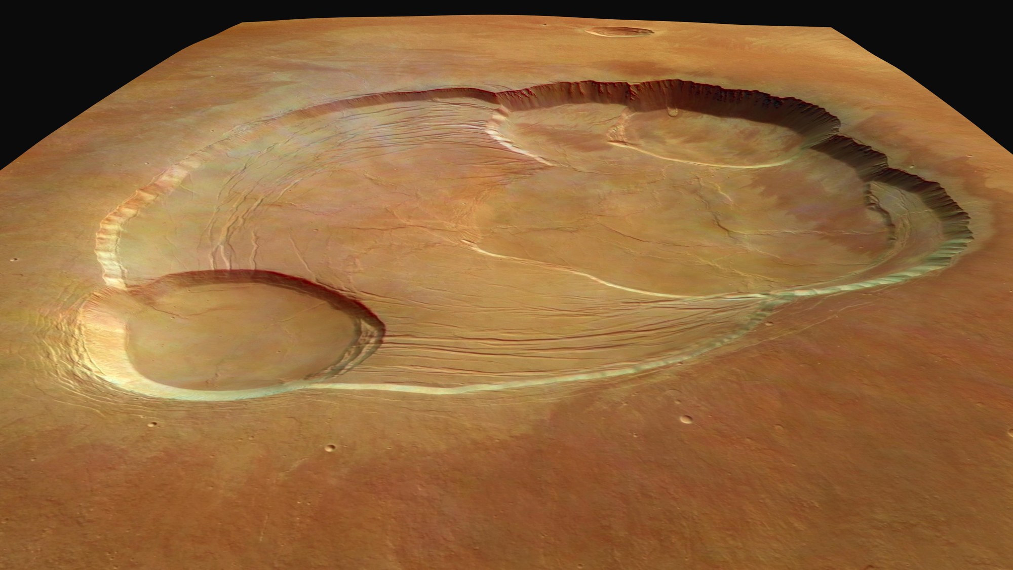 Caldera des Olympus Mons