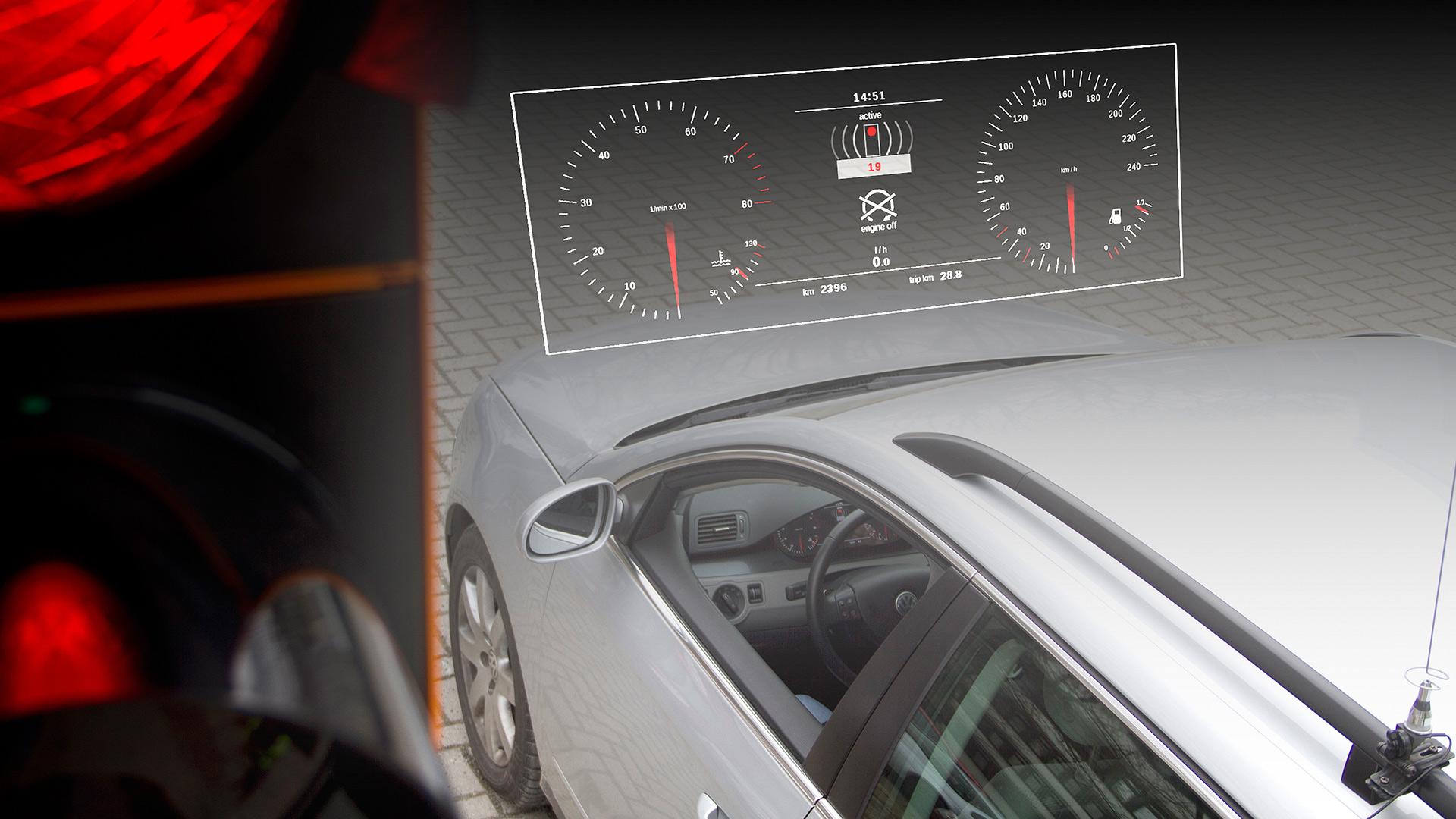 Das Auto von Morgen kommuniziert mit der Verkehrsinfrastruktur