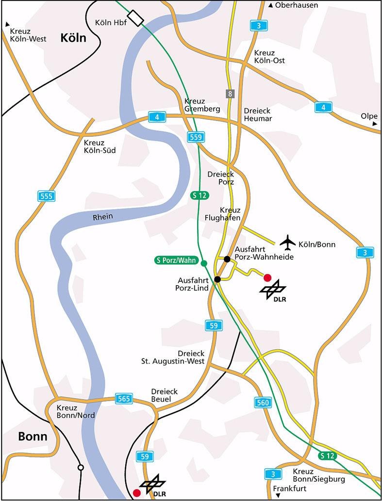DLR Köln - Anreise