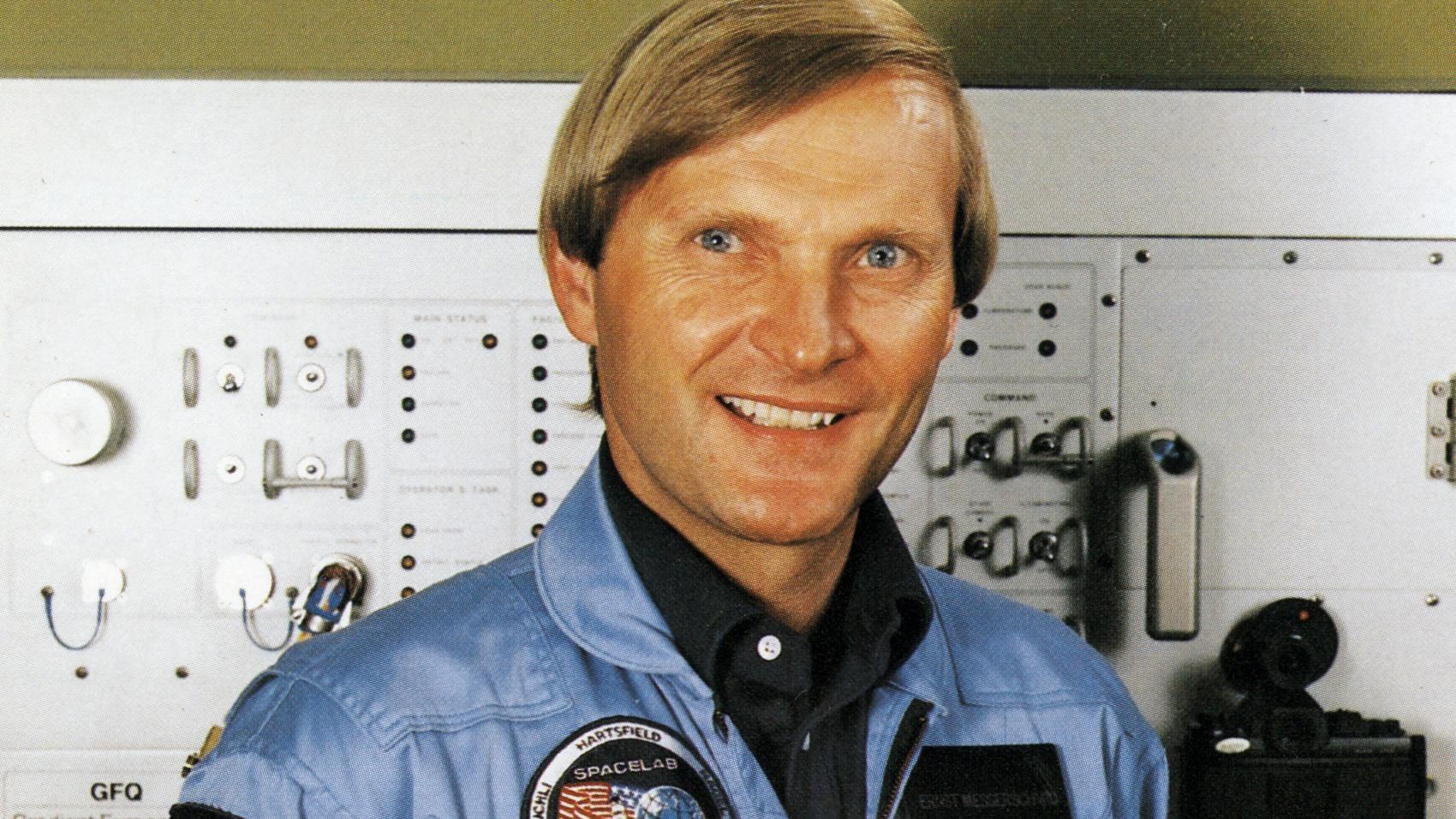 DLR der deutsche Astronaut Ernst Messerschmid