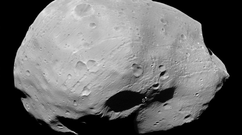 Stereo1Kanalaufnahme von Phobos