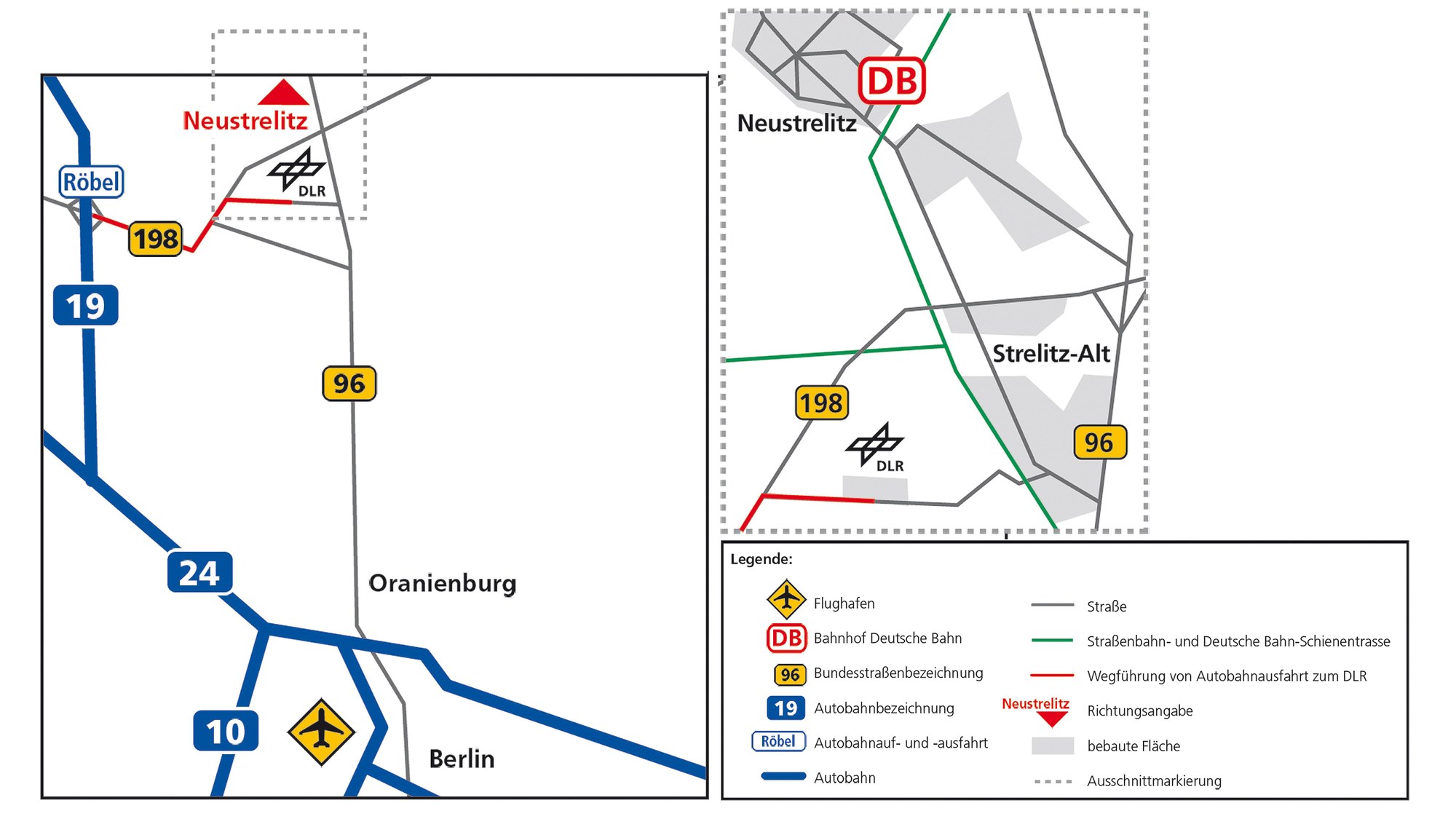 Anreise DLR Standort Neustrelitz
