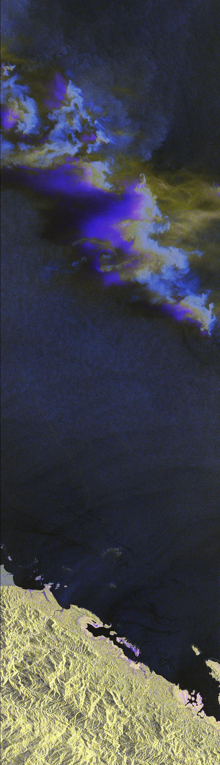 Gewitter vor der karibischen Küste Panamas